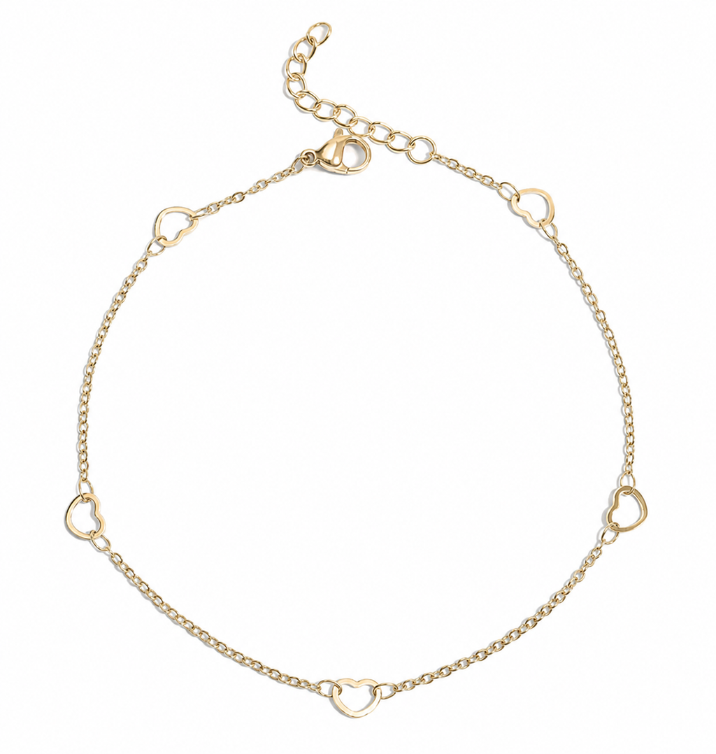 Heart Gold Anklet