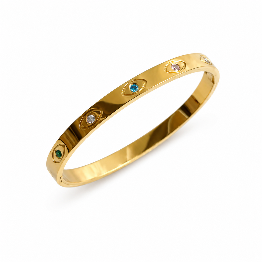 Gold Eye Bangle Duo