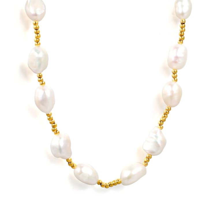 Freshwater Pearl  Beaded Necklace