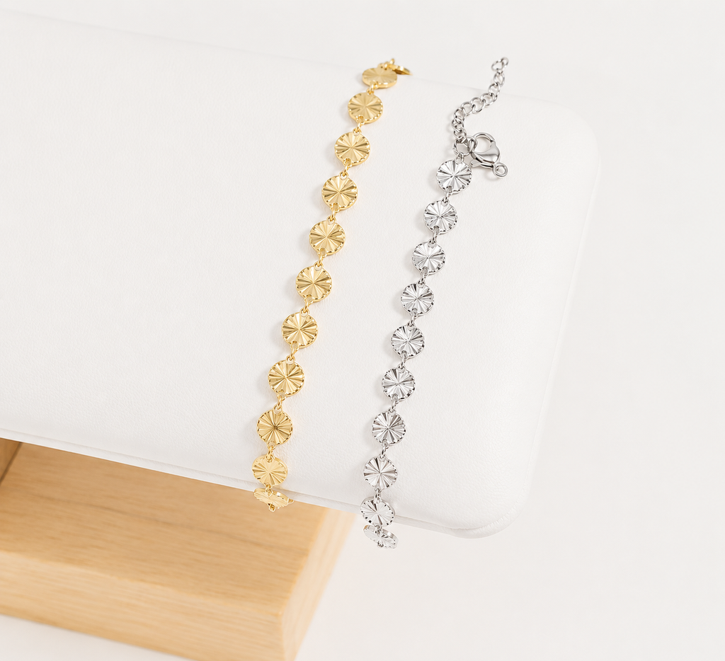 Sunburst Bracelet - Gold or Silver