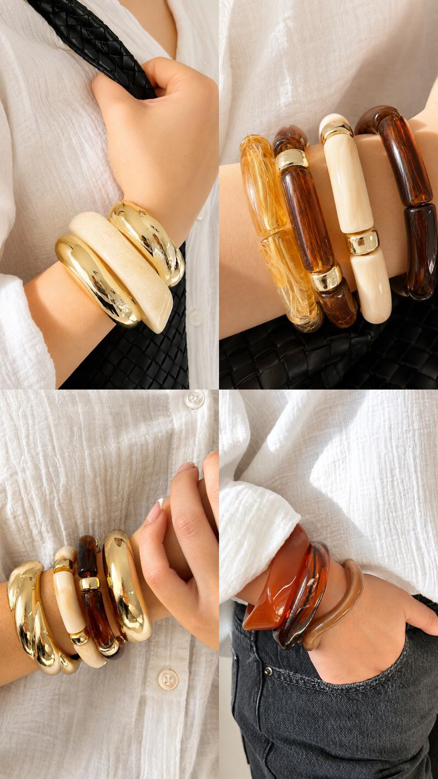 Chunky Resin Bangles                     Buy 3 for $35