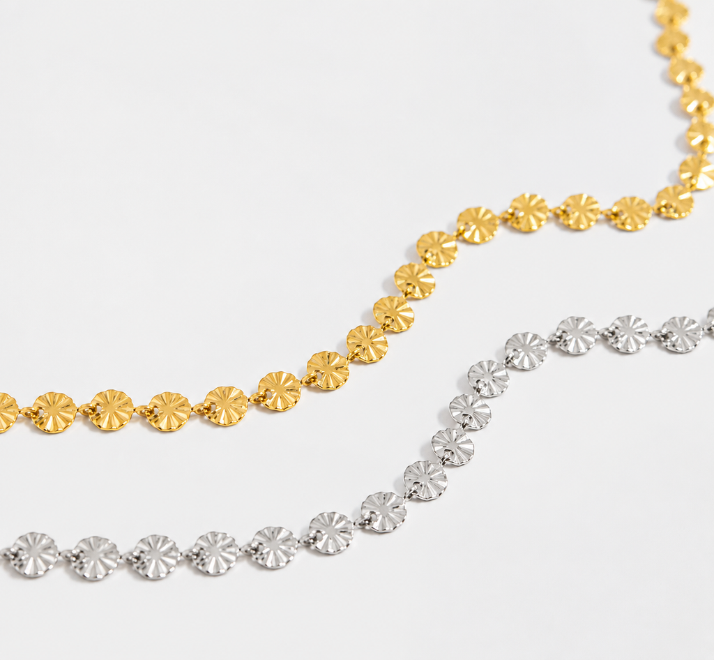 Sunburst Necklace - Gold / Silver