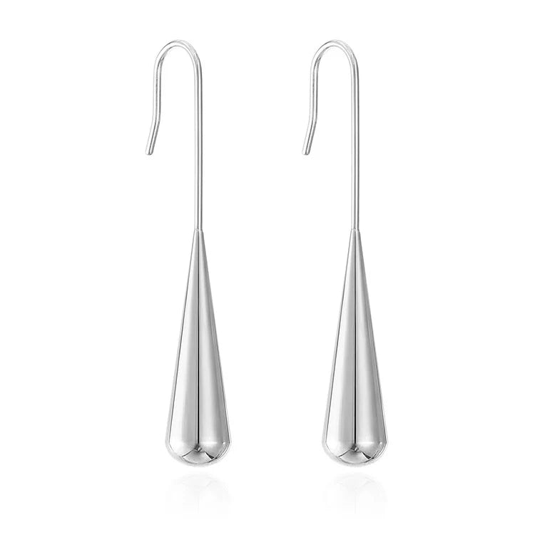 Silver Teardrop Earring