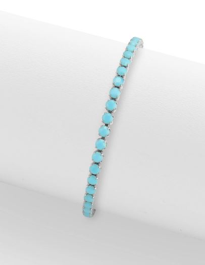 Turquoise Tennis Chain Bracelet